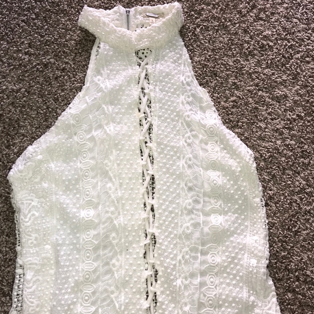 Lace halter top